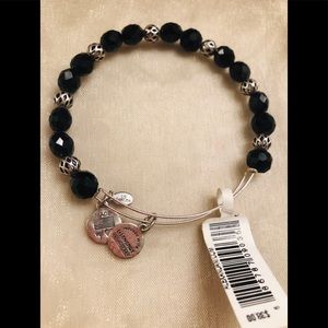 Alex and Ani Black bead bracelet